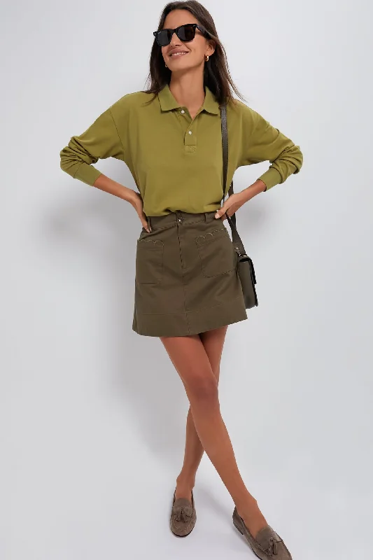 Woodbine Long Sleeve Pique Holmes Boyfriend Polo Dapper Women's 1920S