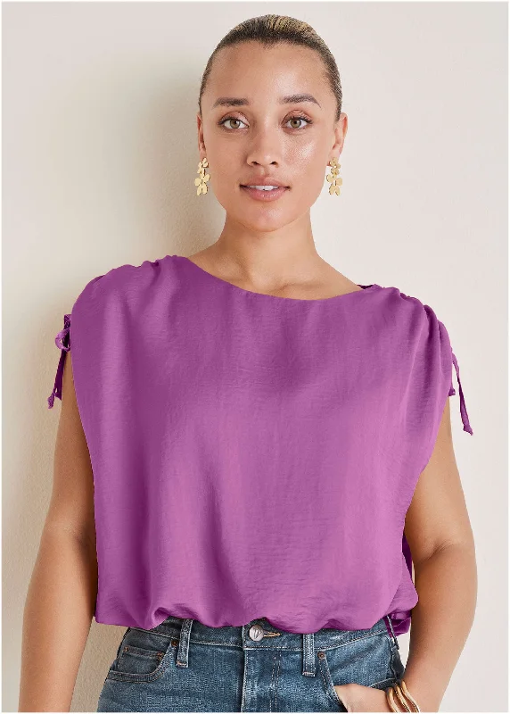 Blouson Adjustable Tank - Cattleya Orchid Women